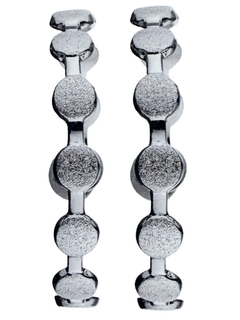 Dyrberg/Kern Juanita diamond cut open hoop earrings